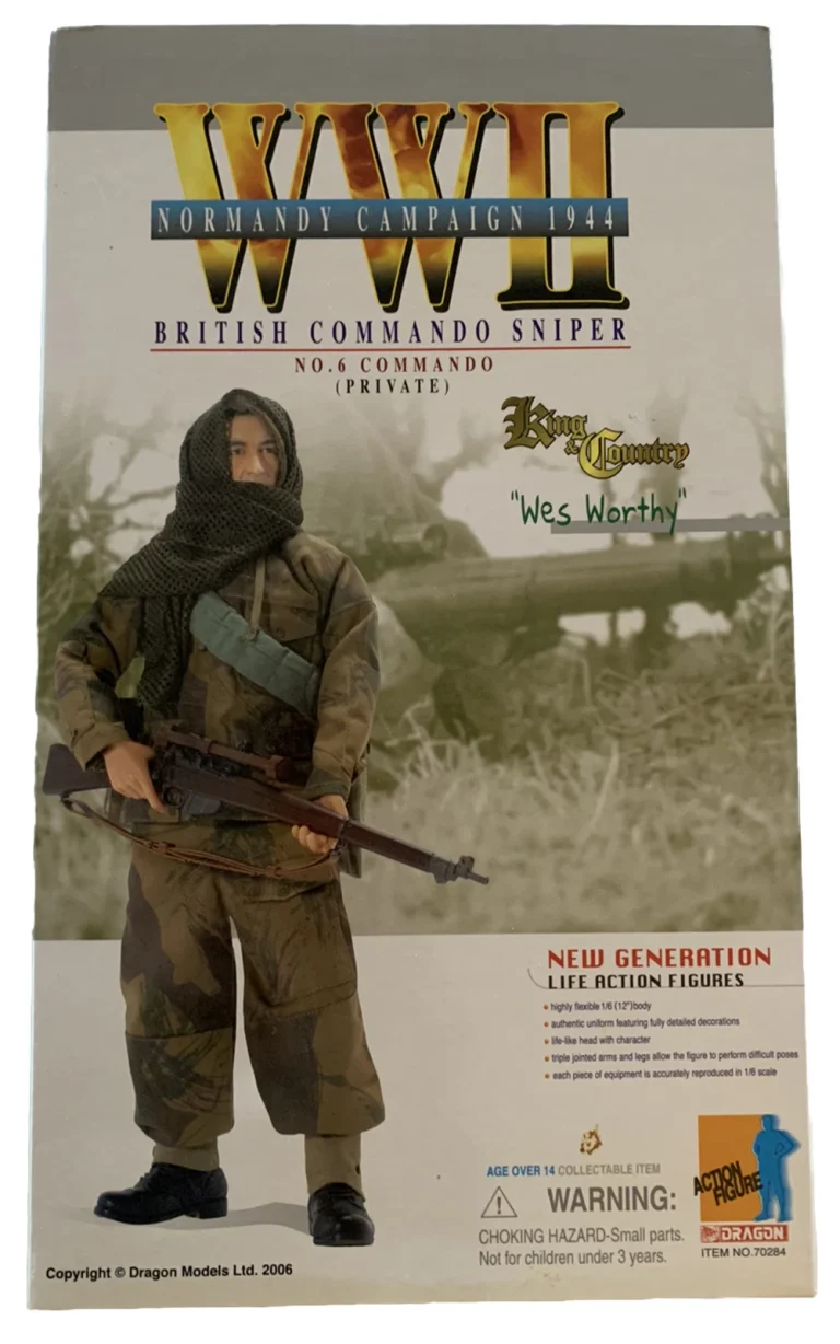NIB Dragon WWII Military Action Figure Wes Worthy Normandy Campaign 1944 70284