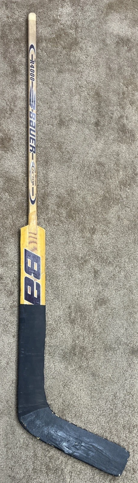 Guy Hebert Anaheim Ducks Game Used Bauer R4000 Hockey Goalie Stick