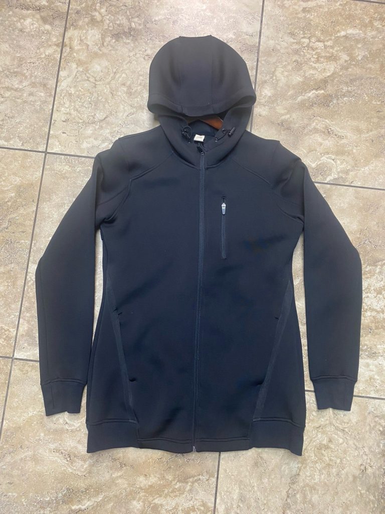 X Women’s L Black Neoprene Hooded Front Zip Jacket