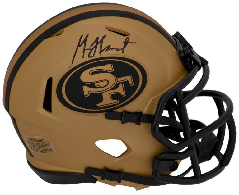 Garrison Hearst Signed 49ers RAVE Riddell Speed Mini Helmet - (SCHWARTZ COA)