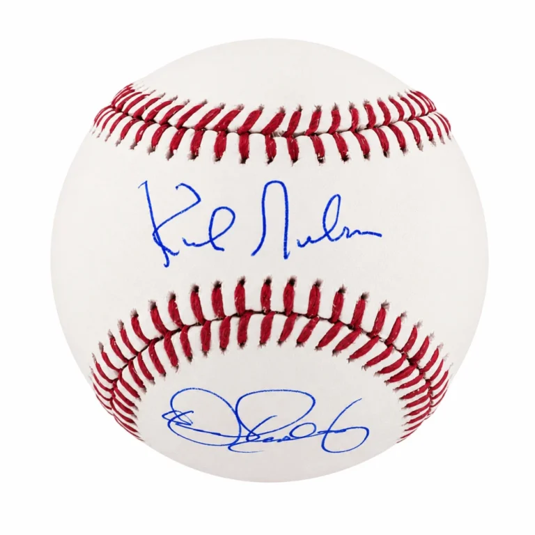 Kirk Gibson & Dennis Eckersley Signed Rawlings Official MLB Baseball - (SS COA)