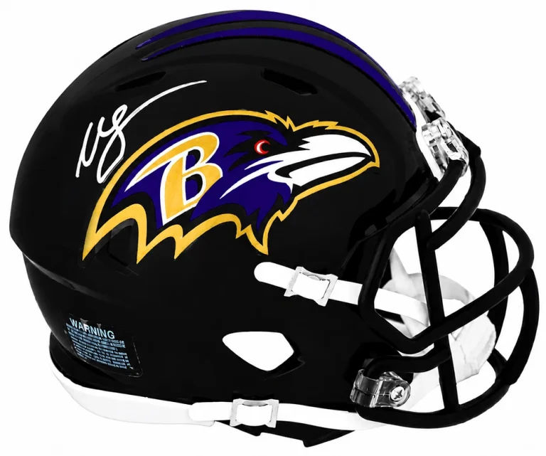 Willis McGahee Signed Baltimore Ravens Riddell Speed Mini Helmet -(SCHWARTZ COA)