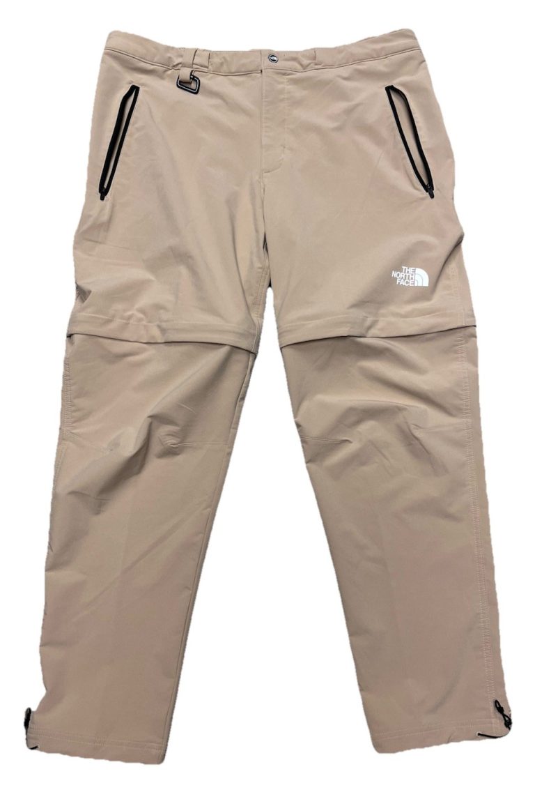 Mens The North Face Tan Convertible Hiking Pants Shorts Large Zip Off N0 Belt