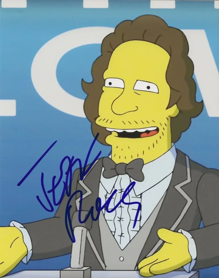 Jeffrey Ross comedian REAL SIGNED Simpsons Photo #2 COA Comedy Central Roast