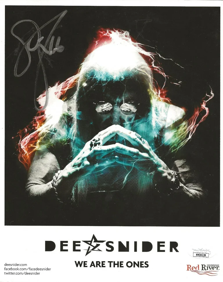 Dee Snider Of Twisted Sister REAL hand SIGNED We Are The Ones Photo JSA COA