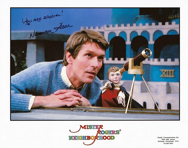 Chuck Aber REAL hand SIGNED Mister Rogers' Neighborhood Photo #1 COA Autographed