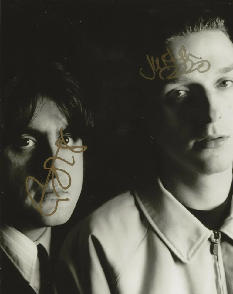 Godflesh REAL hand SIGNED Photo #2 COA Justin Broadrick & G.C. Green