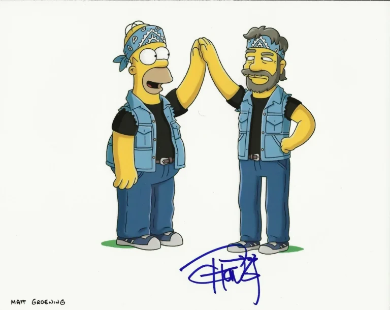 Tommy Chong REAL hand SIGNED Simpsons Photo #2 COA Cheech & Chong