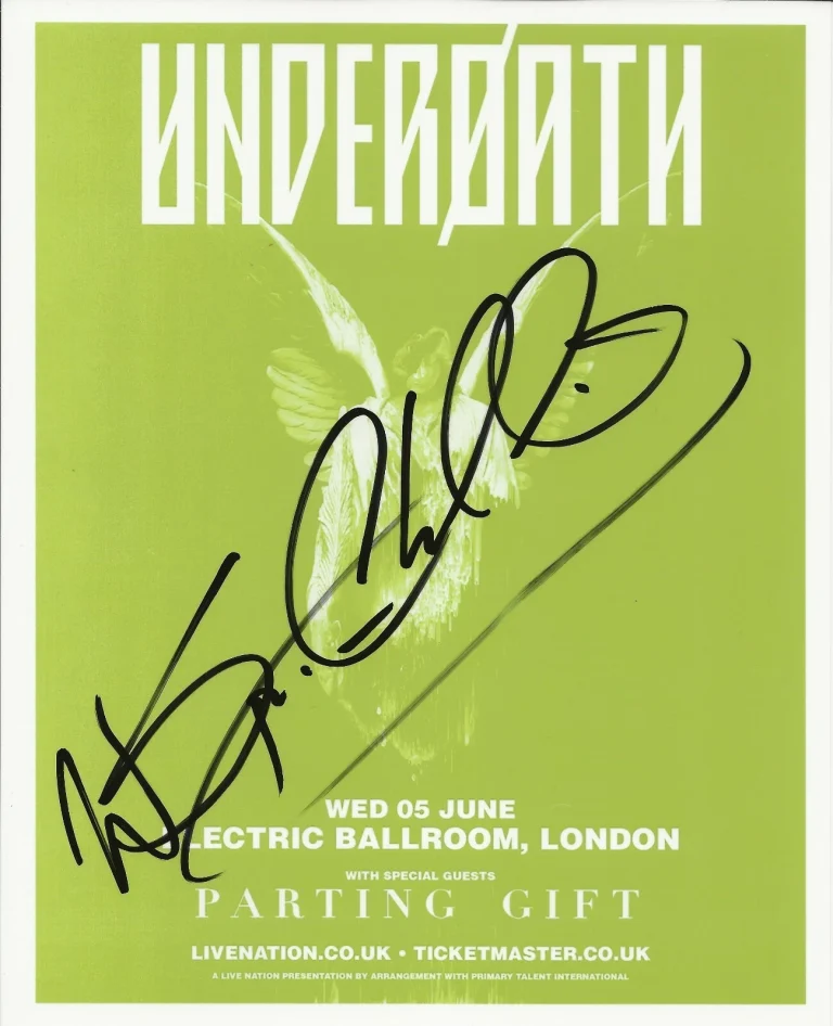 Spencer Chamberlain of Underoath REAL hand SIGNED Photo #1 COA Autographed