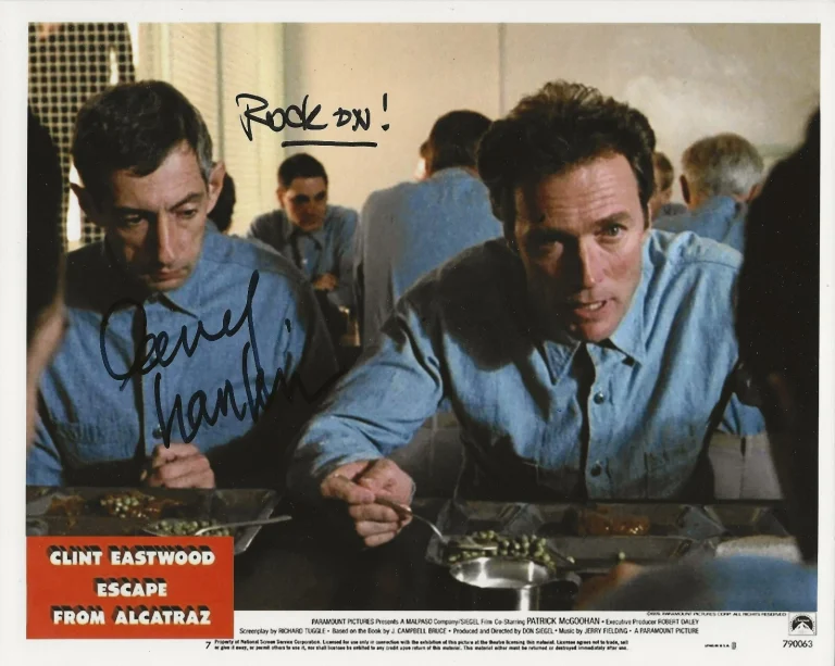 Larry Hankin REAL hand SIGNED Escape From Alcatraz Movie Photo COA Autographed