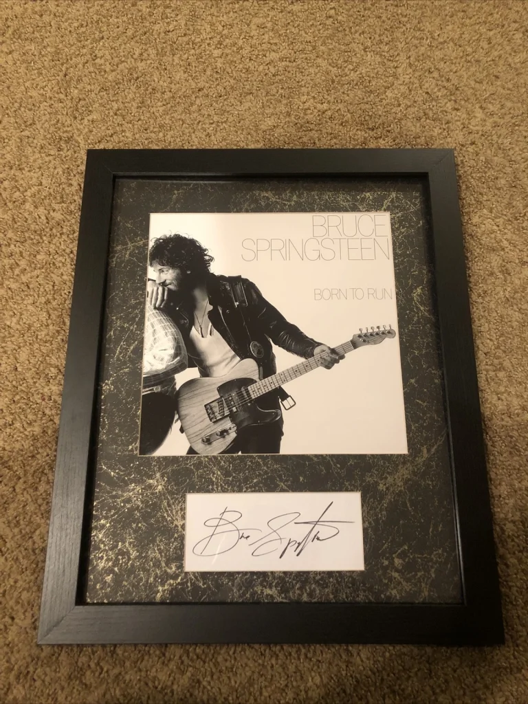 BRUCE SPRINGSTEEN SIGNED AUTOGRAPH 16x20 FRAMED PHOTO PICTURE ACOA FULL LETTER