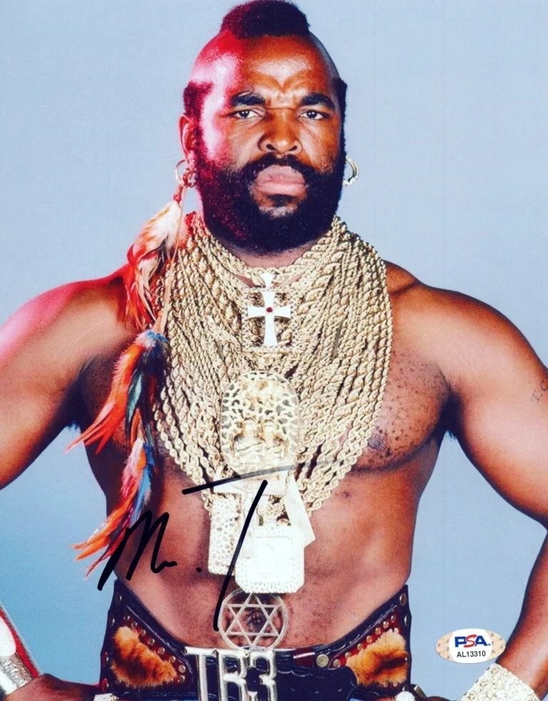 Mr. T Signed Autograph 8x10 Photo Rocky III Clubber Lang The A-Team WWE PSA COA