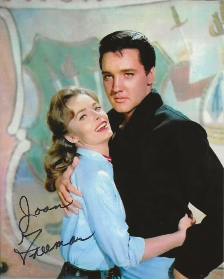 Joan Freeman REAL hand SIGNED Roustabout Photo #3 COA Elvis Presley