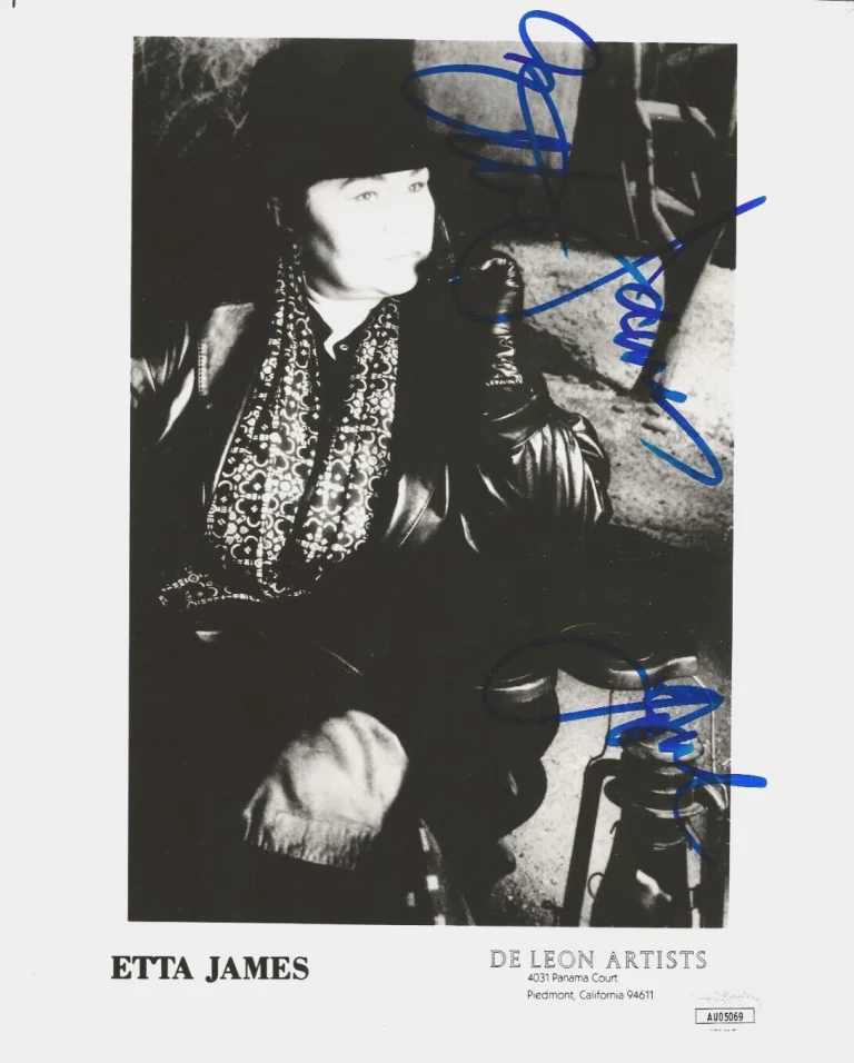Etta James singer REAL hand SIGNED Original Promo Photo JSA COA Autographed