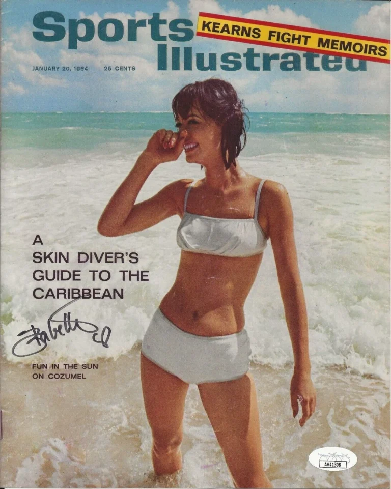 Babette March REAL SIGNED 1st Sports Illustrated Swimsuit Cover Photo #4 JSA COA