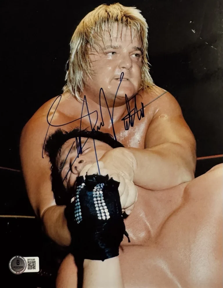 Greg The Hammer Valentine Signed Autographed WWE Wrestling Photo BAS Beckett COA