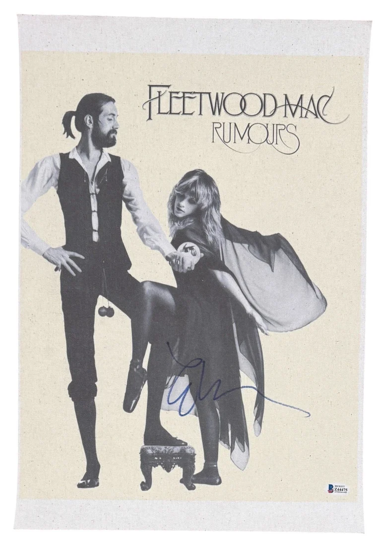 Lindsey Buckingham Fleetwood Mac Signed Rumours 13x19 Canvas Poster Print BAS
