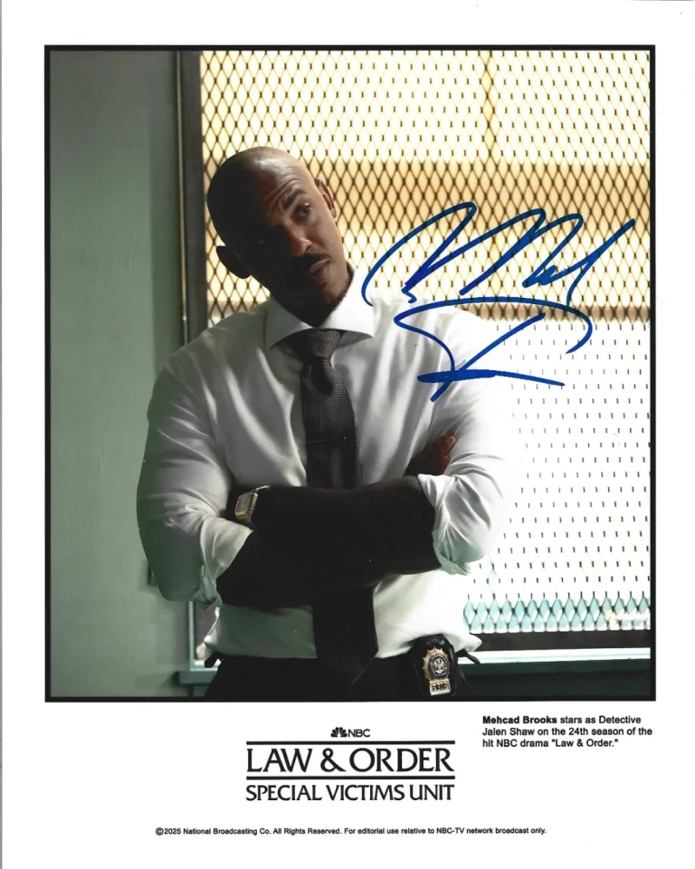 Mehcad Brooks REAL hand SIGNED Law & Order Photo #1 COA Autographed Housewives