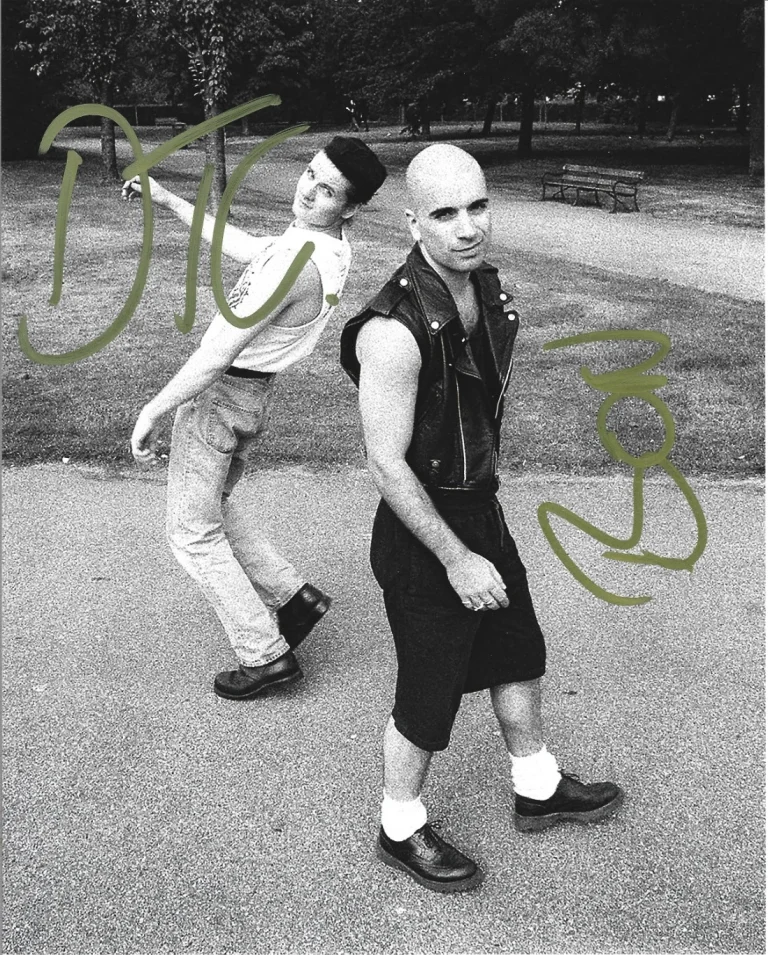 Nitzer Ebb EBM band REAL hand SIGNED Photo COA Autographed Bon & David