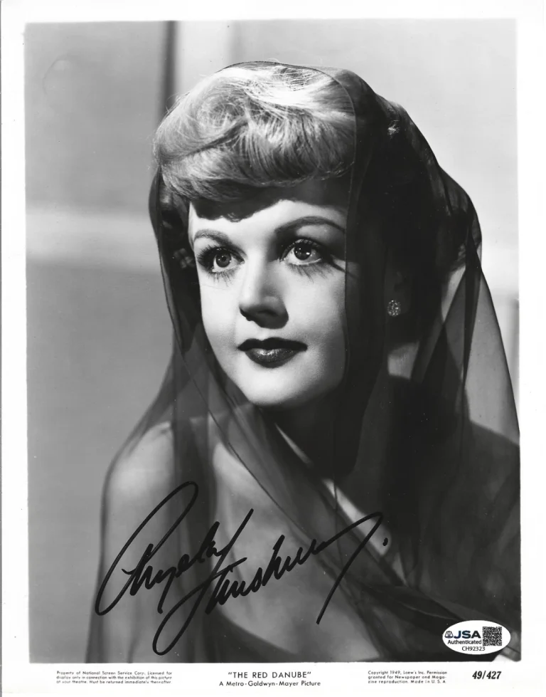 Angela Lansbury REAL hand SIGNED 1949 Red Danube Promo Photo JSA COA Autographed