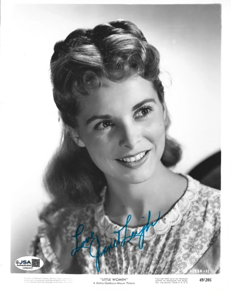 Janet Leigh hand SIGNED 1949 Little Women Movie Promo Photo JSA COA Autographed