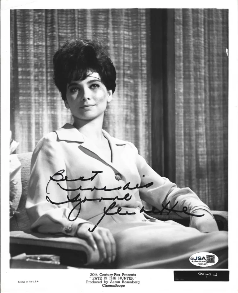 Suzanne Pleshette hand SIGNED Fate Is The Hunter Promo Photo JSA COA Autographed