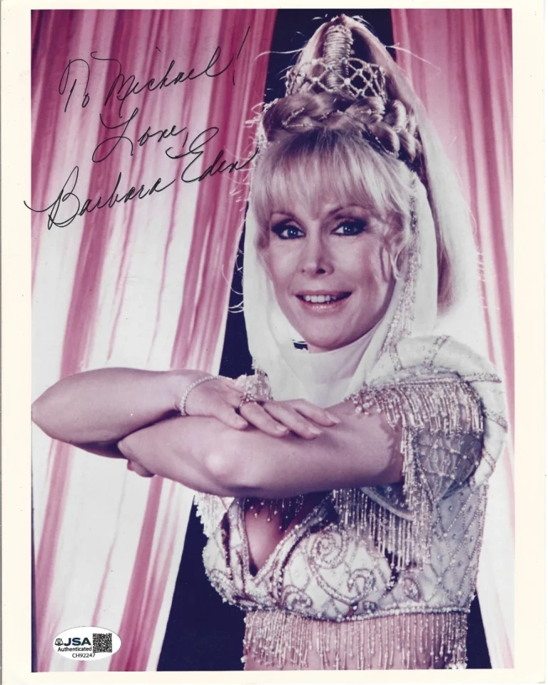 Barbara Eden REAL hand SIGNED I Dream Of Jeannie Promo Photo JSA COA Autographed