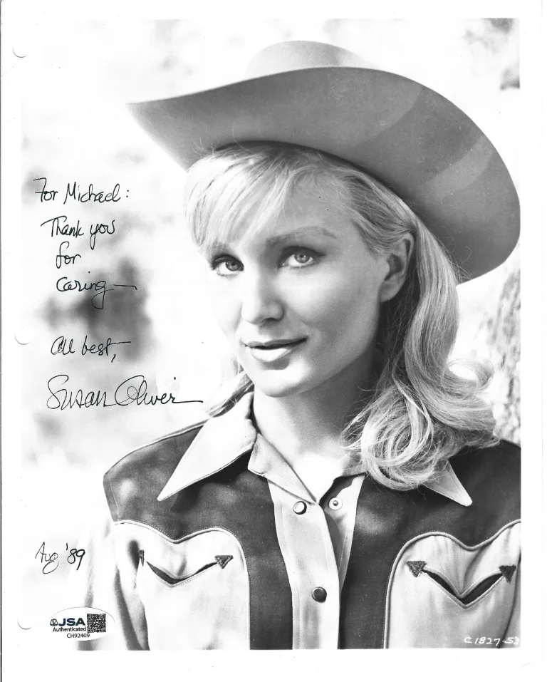 Susan Oliver hand SIGNED Your Cheatin' Heart Promo Photo JSA COA Hank Williams