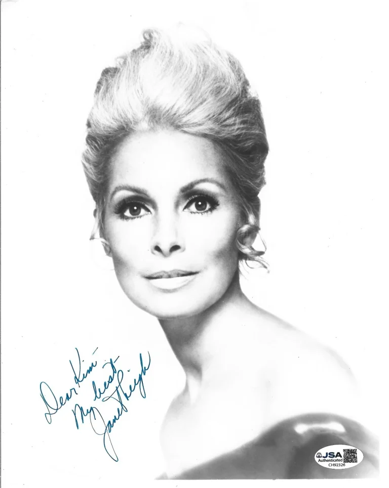 Janet Leigh REAL hand SIGNED Original Promo Photo JSA COA Autographed