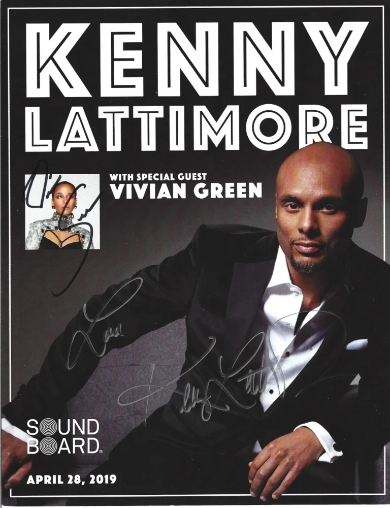 Kenny Lattimore & Vivian Green SIGNED Concert Show Promo Photo #2 COA Autograph