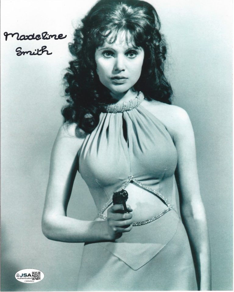 Madeline Smith REAL hand SIGNED Photo JSA COA Autographed First James Bond Girl