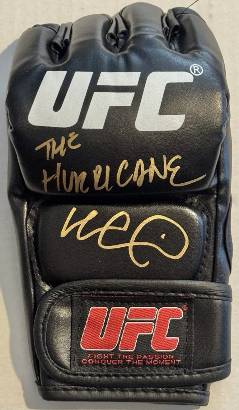 Hyder Amil Signed Autographed UFC Fight Glove PSA/DNA COA The Hurricane
