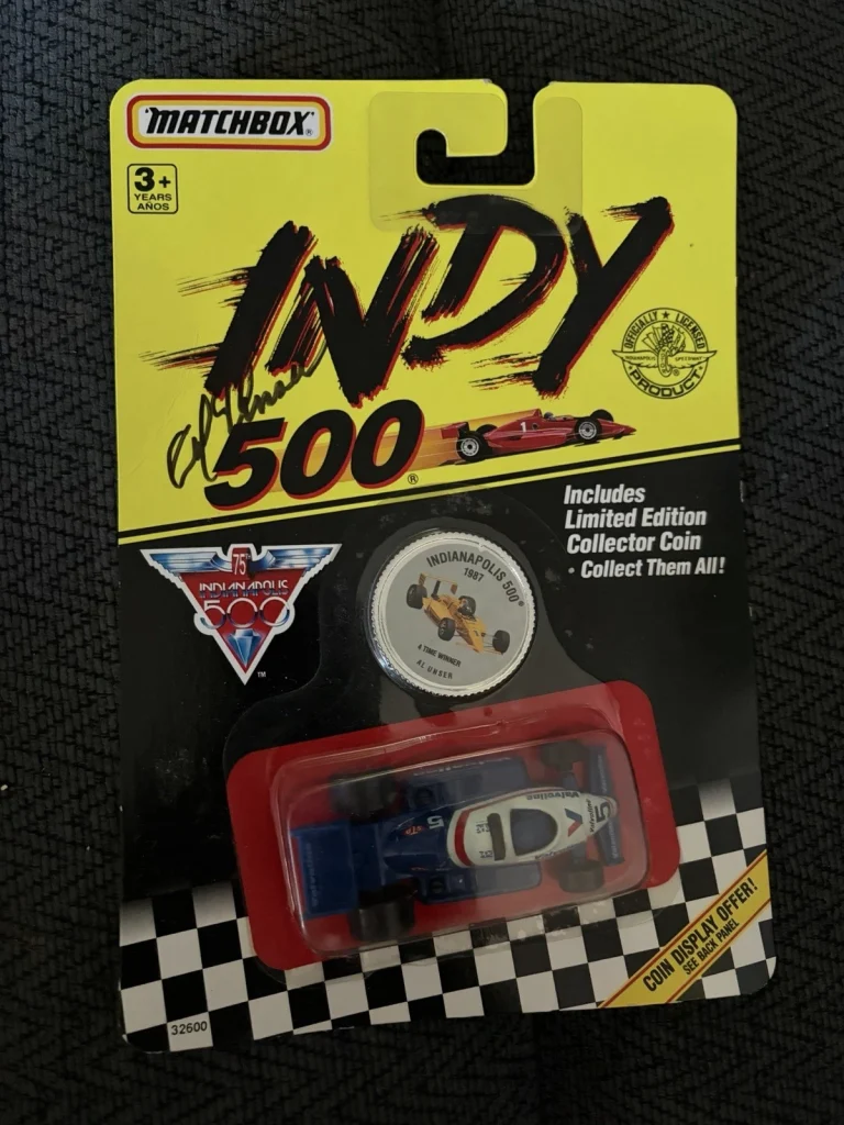 Indianapolis 500 1:64 DieCast Signed Al Unser Indy Car Autographed