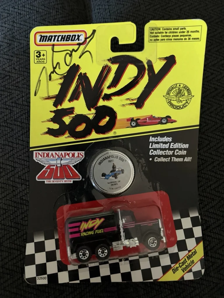Indianapolis 500 1:64 DieCast Signed Tom Sneva Indy Car Autographed
