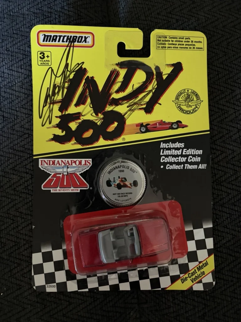 Indianapolis 500 1:64 DieCast Signed Arie Luyendyk Indy Car Autographed