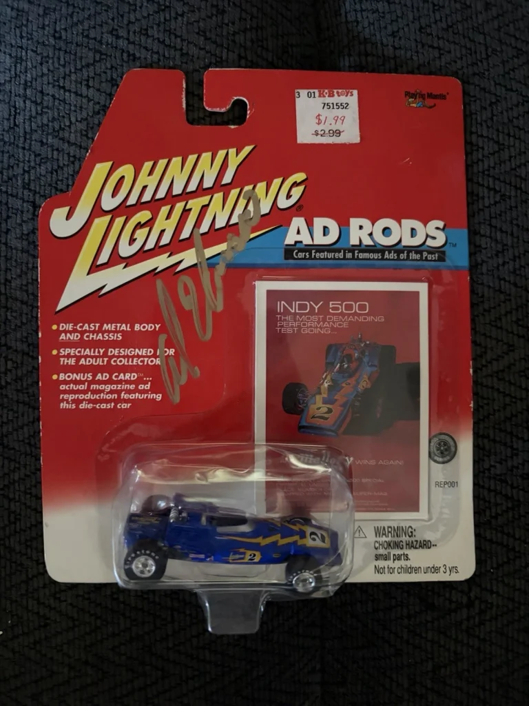 Indianapolis 500 1:64 DieCast Signed Al Unser Indy Car Autographed 1970