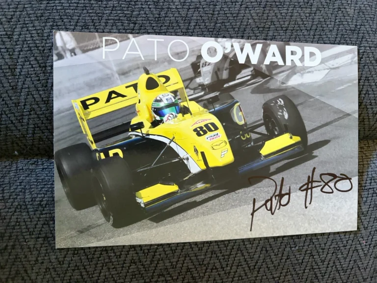 Pato O'Ward Indy 500 Signed Car Promo Card Indianapolis Patricio