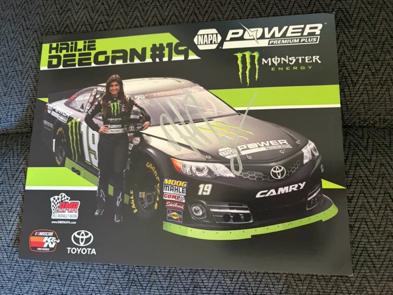 Hailie Deegan Signed Promo Card Autographed Nascar Arca Series