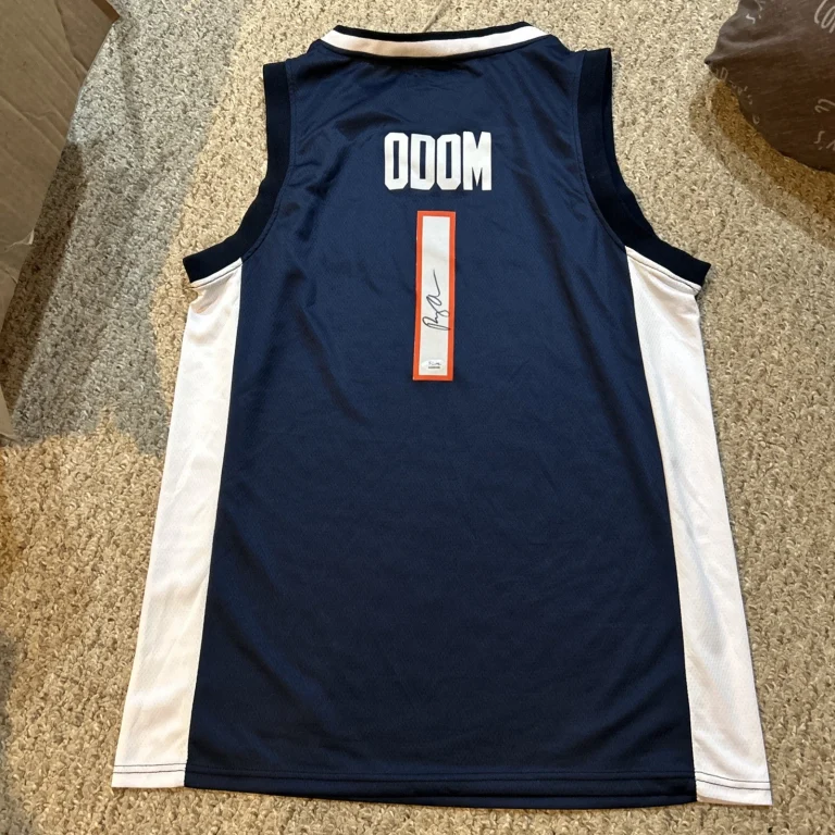 VIRGINIA CAVALIERS- RYAN ODOM SIGNED AUTOGRAPH JERSEY PSA COA BASKETBALL COACH