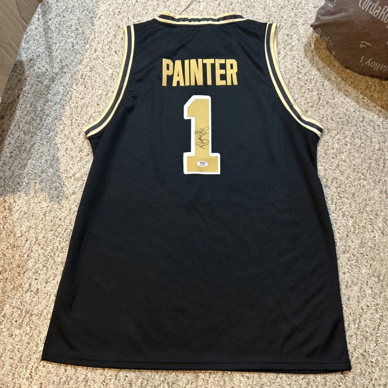 PURDUE BOILERMAKERS- MATT PAINTER SIGNED AUTOGRAPH JERSEY PSA COA BASKETBALL