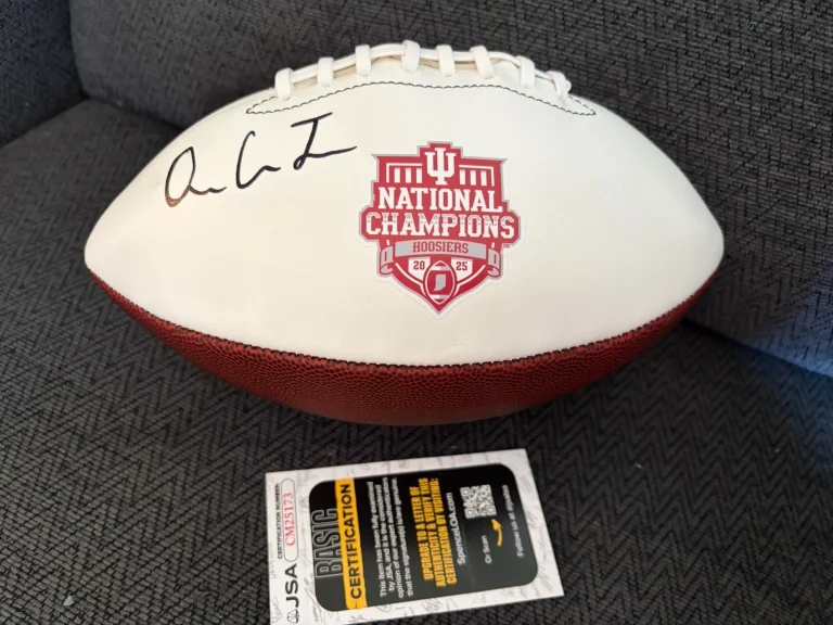 Omar Cooper Jr Signed Nfl Football JSA Authentication COA Indiana Hoosiers IU