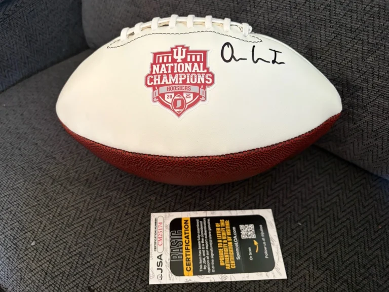 Omar Cooper Jr Signed Nfl Football JSA Authentication COA Indiana Hoosiers IU