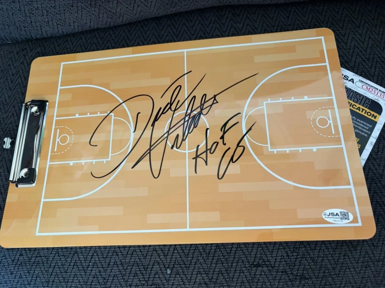 Dick Vitale Signed Clip Board JSA Authentication COA ESPN Announcer HOF Legend