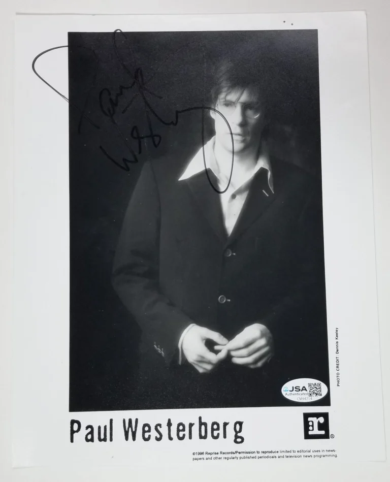 Paul Westerberg of The Replacements SIGNED 1996 Promo Photo JSA COA Autographed