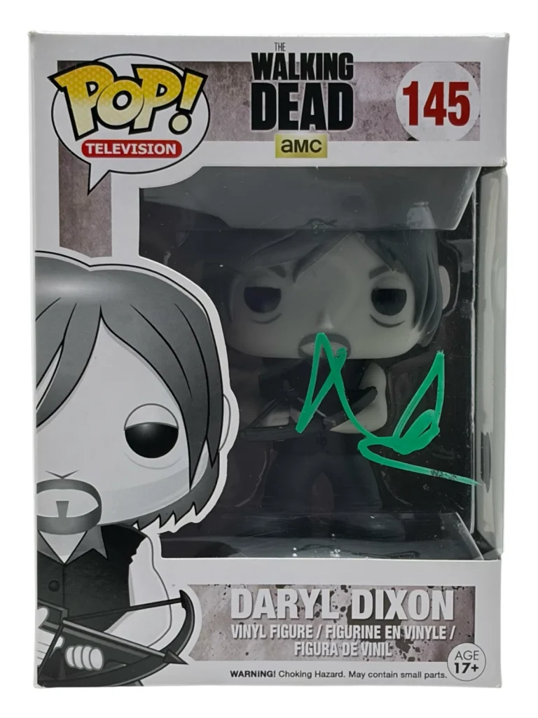 Norman Reedus Signed The Walking Dead Daryl Dixon Funko Pop #145 Autograph BAS