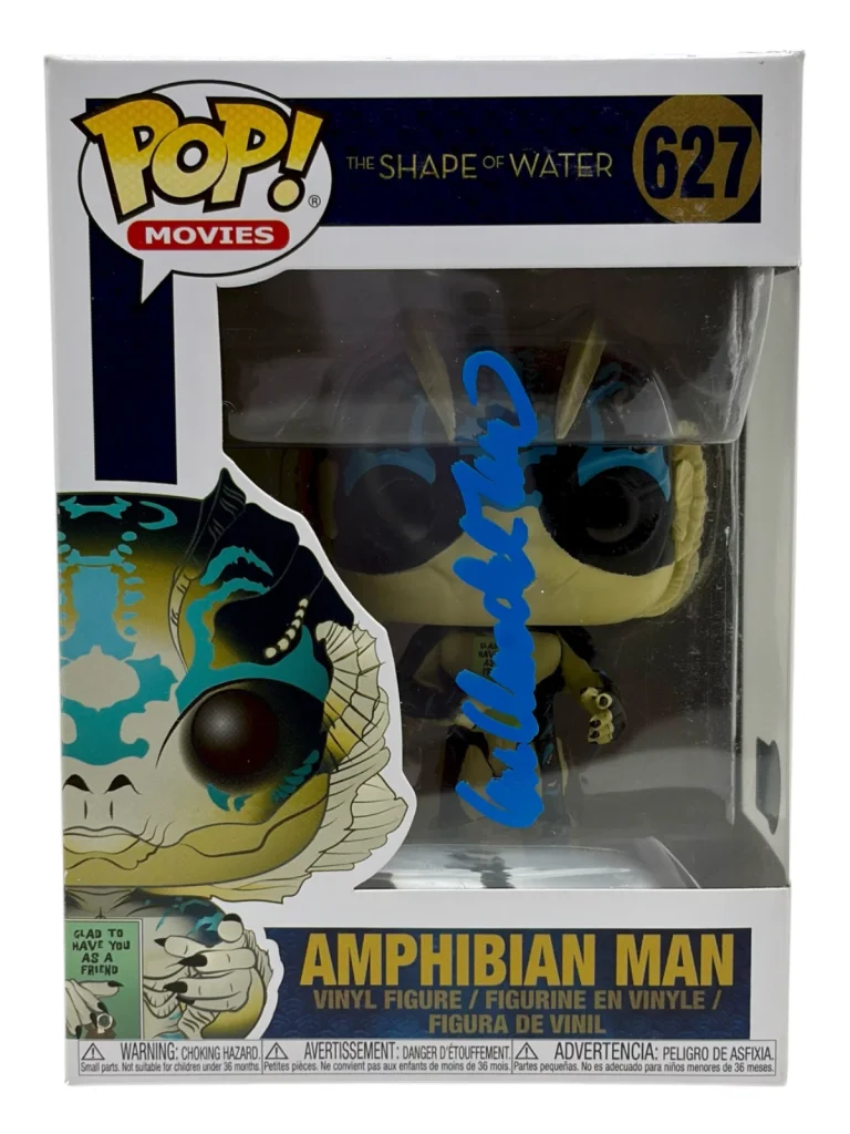 Guillermo Del Toro Signed The Shape of Water Amphibian Man Funko Pop Beckett COA