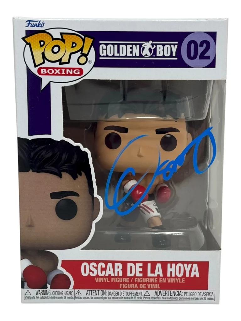 Oscar De La Hoya Signed Autograph Funko Pop Boxing Golden Boy #02 JSA COA