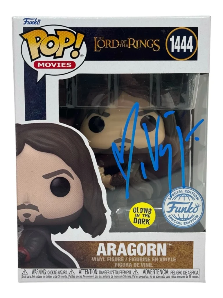 Viggo Mortensen Signed The Lord of The Rings Aragorn Funko Pop Autograph JSA COA