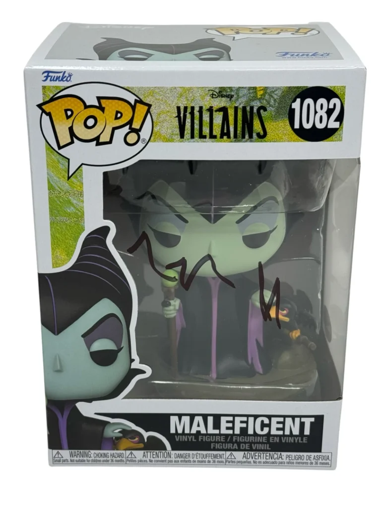 Angelina Jolie Signed Autograph Maleficent Funko Pop Disney Villians #1082 JSA