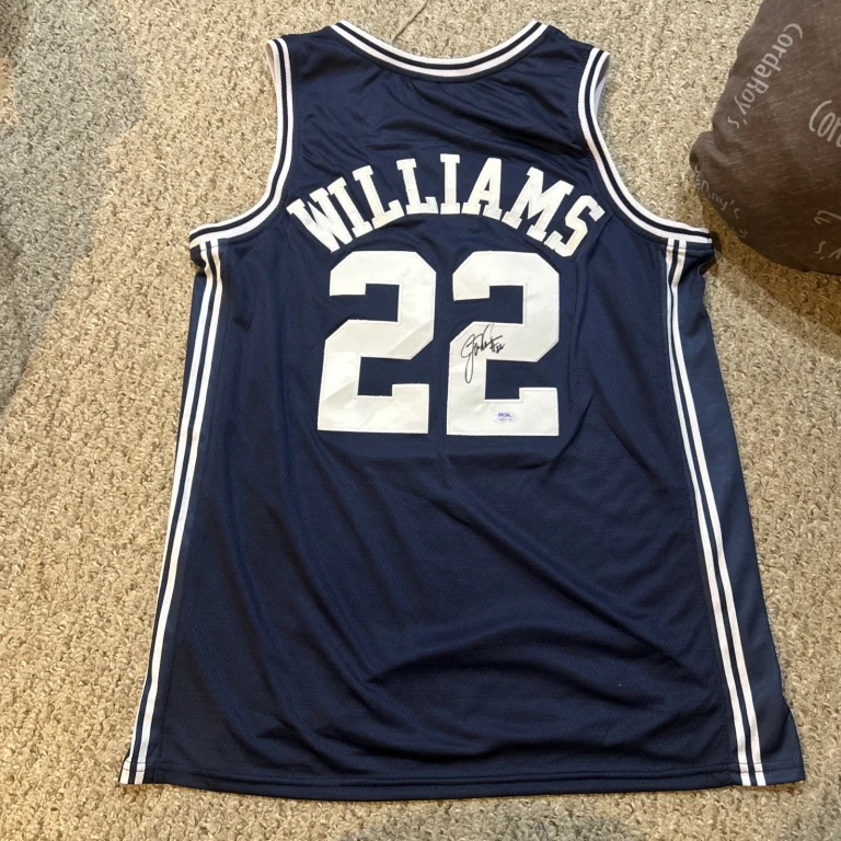 DUKE BLUE DEVILS- JAY WILLIAMS SIGNED AUTOGRAPH JERSEY PSA COA BASKETBALL